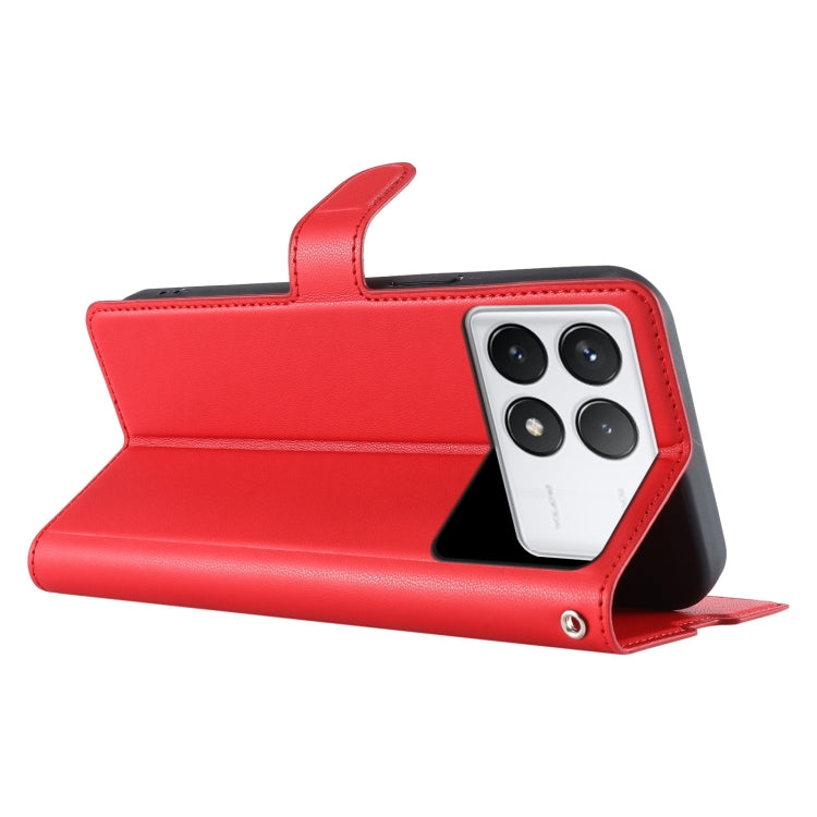 For Redmi K70 Voltage Ultra-thin Dot Leather Phone Case(Red) - Xiaomi Cases by buy2fix | Online Shopping UK | buy2fix