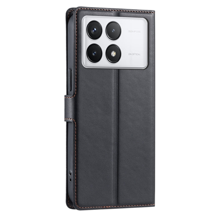 For Redmi K70 Voltage Ultra-thin Dot Leather Phone Case(Black) - Xiaomi Cases by buy2fix | Online Shopping UK | buy2fix