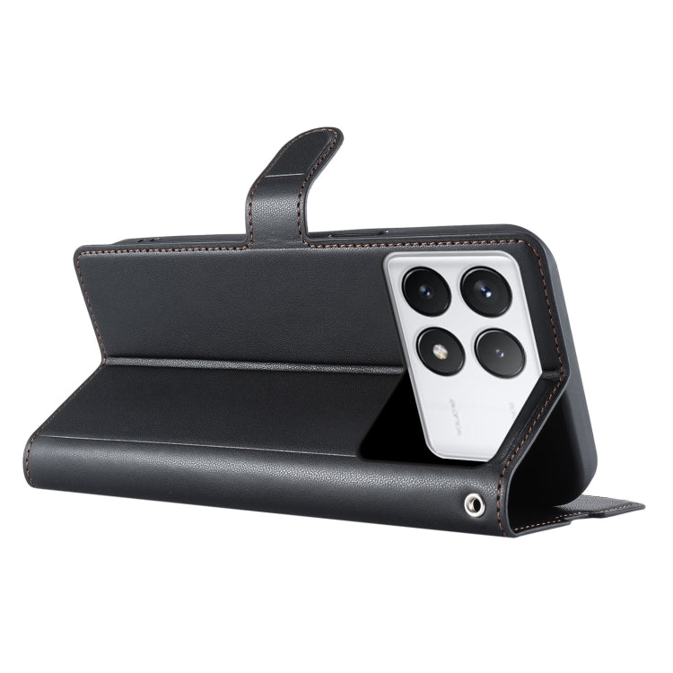 For Redmi K70 Voltage Ultra-thin Dot Leather Phone Case(Black) - Xiaomi Cases by buy2fix | Online Shopping UK | buy2fix