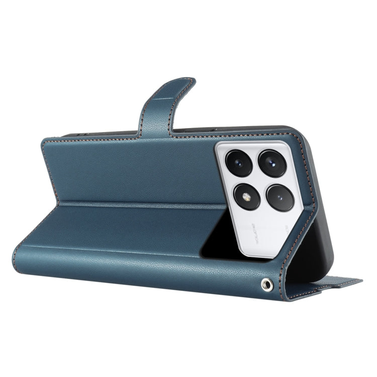 For Redmi K70 Voltage Ultra-thin Dot Leather Phone Case(Blue) - Xiaomi Cases by buy2fix | Online Shopping UK | buy2fix