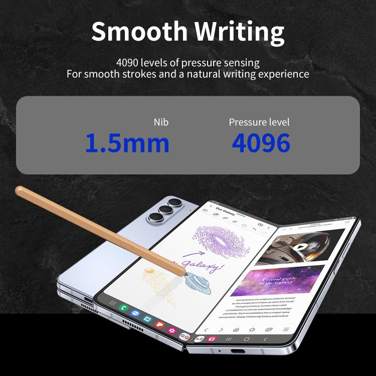 For Samsung Galaxy Z Fold6 / 5 / 4 / 3 Electromagnetic Stylus Pen with Pen Slot(Pink) - Stylus Pen by buy2fix | Online Shopping UK | buy2fix