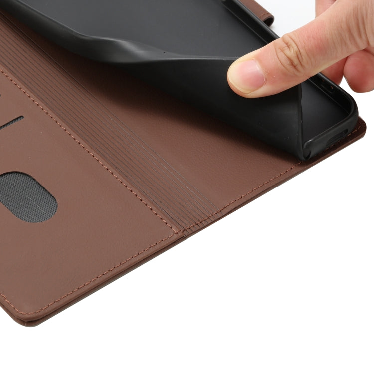 For iPhone 16 Pro Cartoon Elephant Embossed Leather Phone Case(Brown) by buy2fix