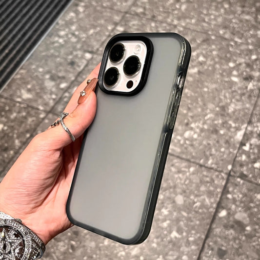 For iPhone 16 Plus Frosted Shockproof TPU Phone Case(Transparent) by buy2fix