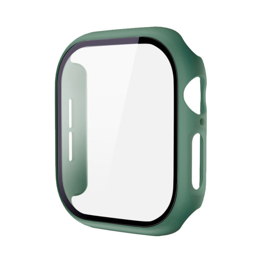 For Apple Watch Series 10/11 42mm imak Integrated Watch Case with Film(Green) by imak