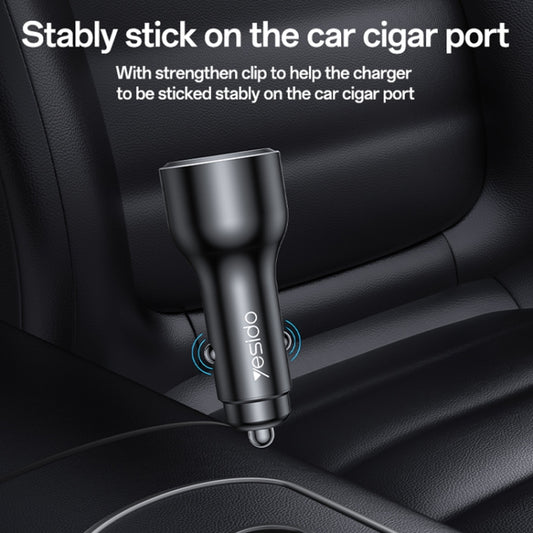 Yesido Y65 PD100W Type-C + QC18W USB Super Fast Car Charger(Black) by Yesido