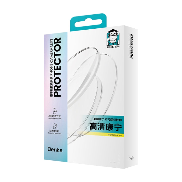 For iPhone 16 Pro Benks King Kong Series Corning Single Metal Lens Protective Film(Black) by Benks