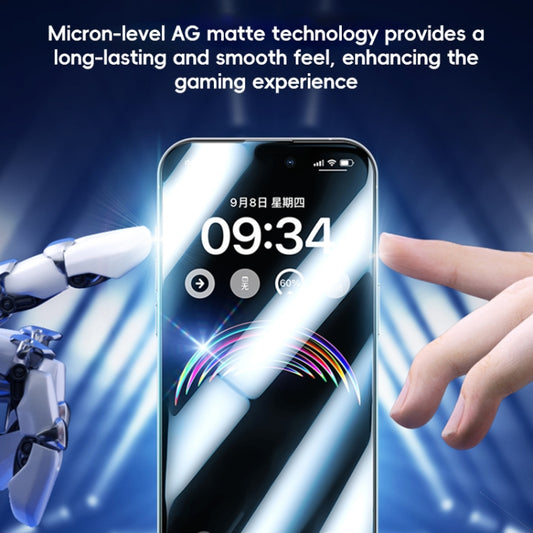 For iPhone 16 Pro Max Benks Ice Sense Gaming Frosted Tempered Glass Film by Benks