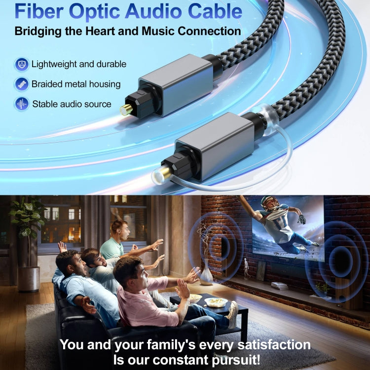 OD5.0mm Toslink Male to Male Digital Optical Audio Cable, Length:1m by buy2fix