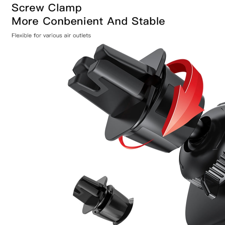Yesido C122 Car Air Outlet Gravity Clamp Arm Mobile Phone Holder(Black) - Universal Car Holders by Yesido | Online Shopping UK | buy2fix
