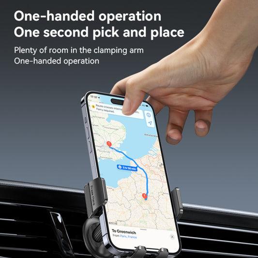 Yesido C251 Car Air Outlet Gravity Clamp Mobile Phone Holder(Black) by Yesido