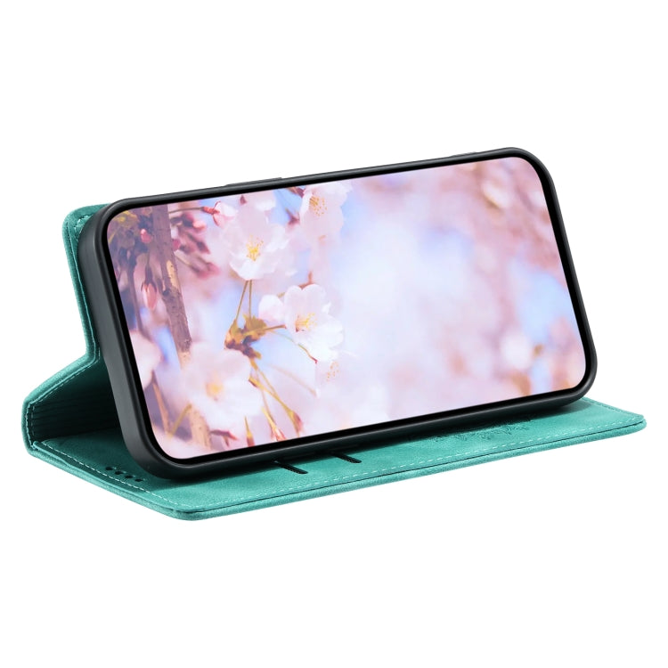 For Samsung Galaxy S25+ 5G Totem Embossed Magnetic Leather Phone Case(Green) - Galaxy S25+ 5G Cases by buy2fix | Online Shopping UK | buy2fix