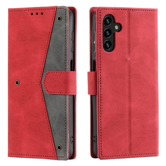 For Samsung Galaxy S25+ 5G Nail Skin Feel Stitching Calf Texture Leather Phone Case(Red) by buy2fix