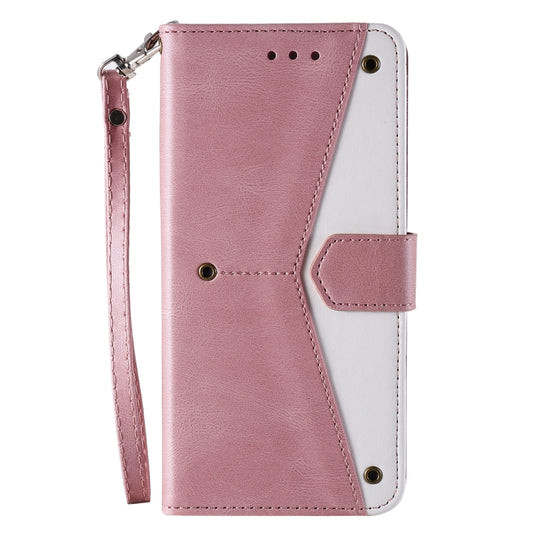 For Samsung Galaxy S25 Ultra 5G Nail Skin Feel Stitching Calf Texture Leather Phone Case(Rose Gold) by buy2fix