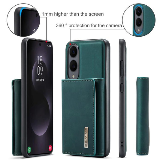 For Samsung Galaxy S25 Edge 5G DG.MING M1 Series 3-Fold Multi Card Wallet + Magnetic Phone Case(Green) - Galaxy S25 Edge 5G Cases by DG.MING | Online Shopping UK | buy2fix