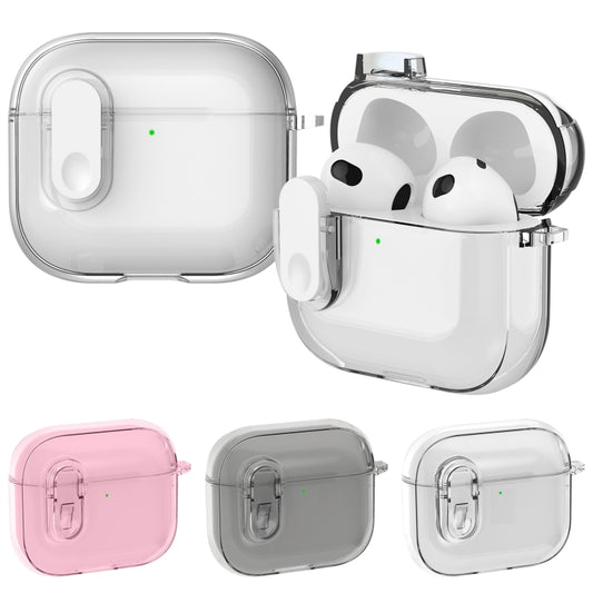 For AirPods 4 Ice Crystals Shockproof Earphone Protective Case(Grey) by buy2fix