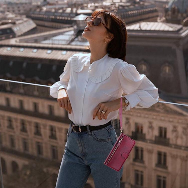 For Google Pixel 10 Pro XL Multi-Card Slots Zipper Wallet Leather Phone Case(Dark Red) - Google Cases by buy2fix | Online Shopping UK | buy2fix