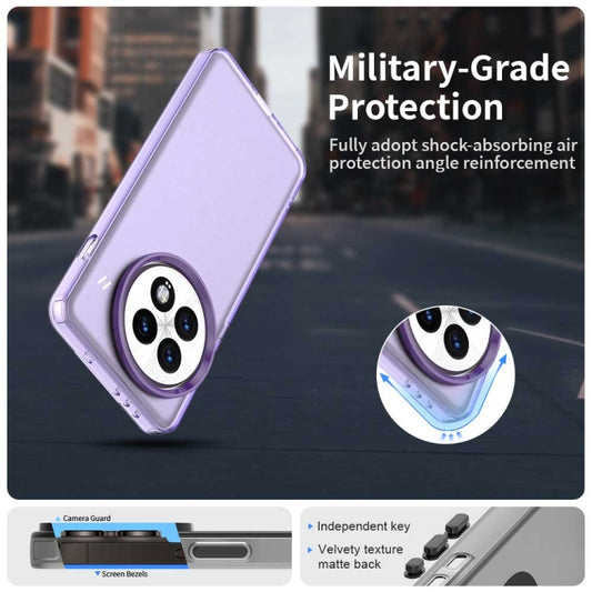 For OnePlus 13 Candy PC Hybrid TPU Shockproof Phone Case(Purple) by buy2fix