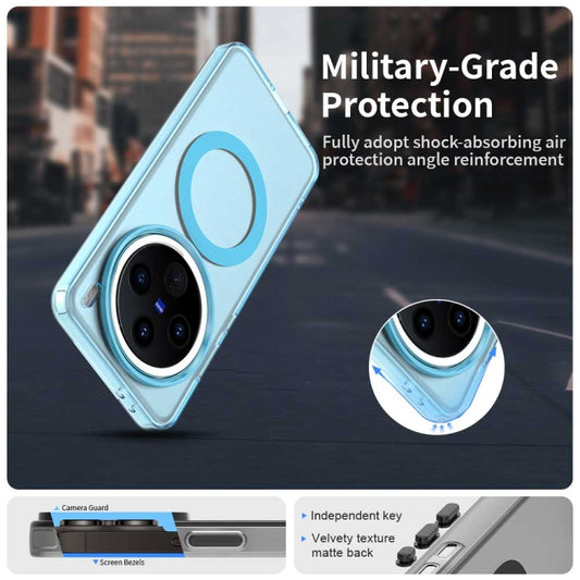 For vivo X200 Candy Magsafe PC Hybrid TPU Phone Case(Blue) by buy2fix