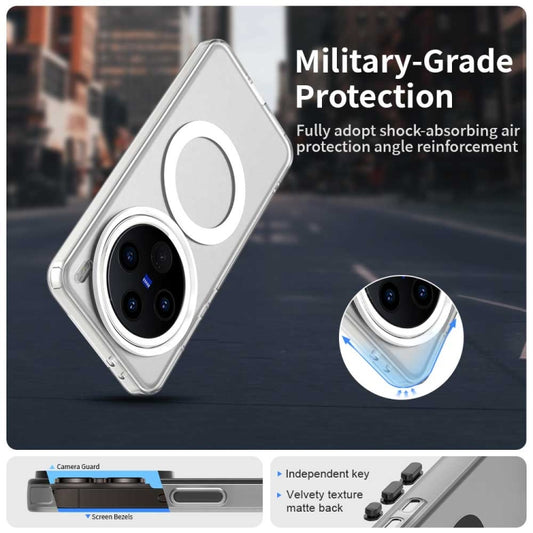 For vivo X200 Pro Candy Magsafe PC Hybrid TPU Phone Case(White) by buy2fix