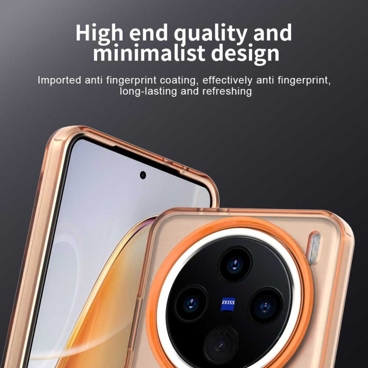 For vivo X200 Pro Candy Magsafe PC Hybrid TPU Phone Case(Orange) by buy2fix