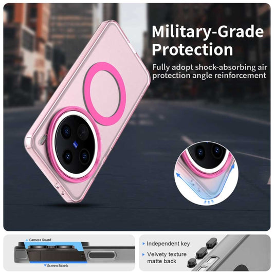 For vivo X200 Pro Candy Magsafe PC Hybrid TPU Phone Case(Red) by buy2fix