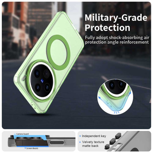 For vivo X200 Pro mini Candy Magsafe PC Hybrid TPU Phone Case(Green) by buy2fix