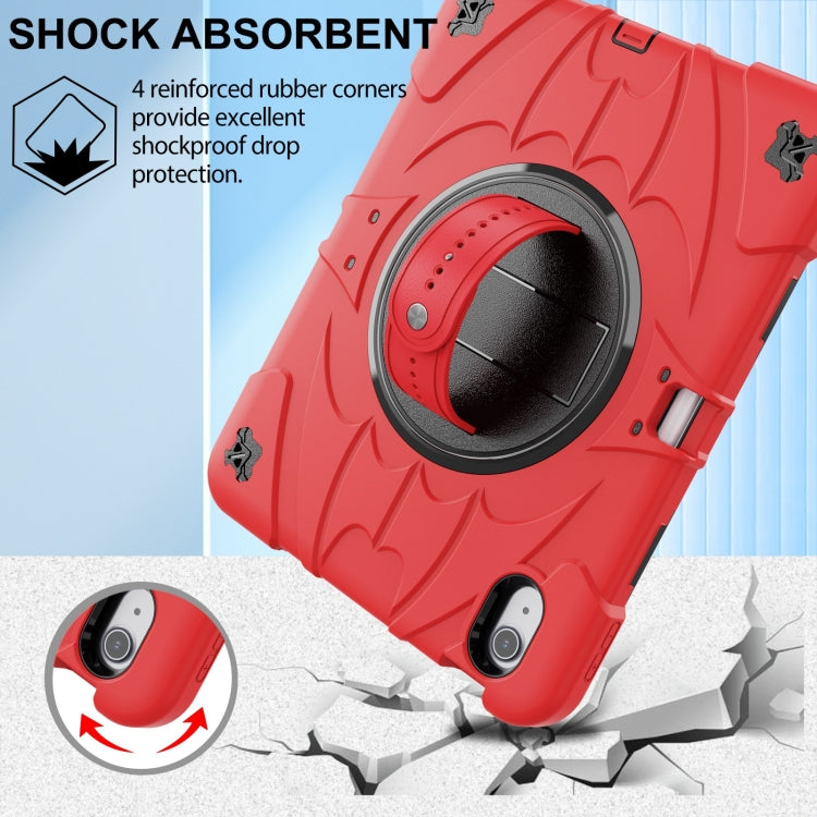 For iPad 2025 / 2022 Bat Hand Grip Turntable Stand Tablet Case(Red Black) - iPad 2025 / 2022 Cases by buy2fix | Online Shopping UK | buy2fix