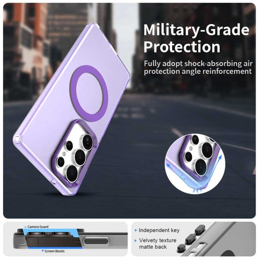 For Samsung Galaxy S25 Ultra 5G Candy Magsafe PC Hybrid TPU Phone Case(Purple) by buy2fix