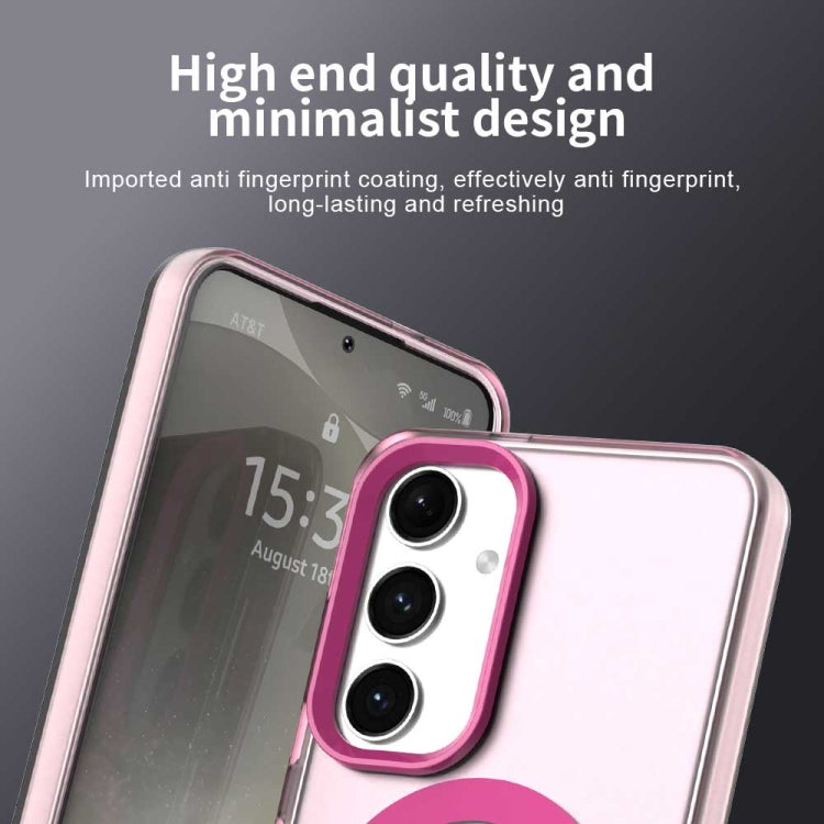 For Samsung Galaxy S25 5G Candy Magsafe PC Hybrid TPU Phone Case(Red) by buy2fix
