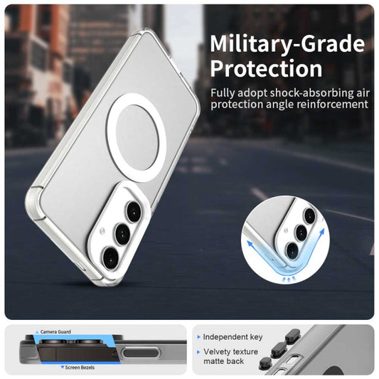 For Samsung Galaxy S25+ 5G Candy Magsafe PC Hybrid TPU Phone Case(White) by buy2fix