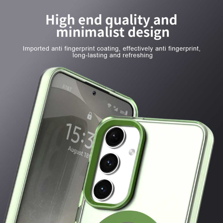 For Samsung Galaxy S25+ 5G Candy Magsafe PC Hybrid TPU Phone Case(Green) by buy2fix