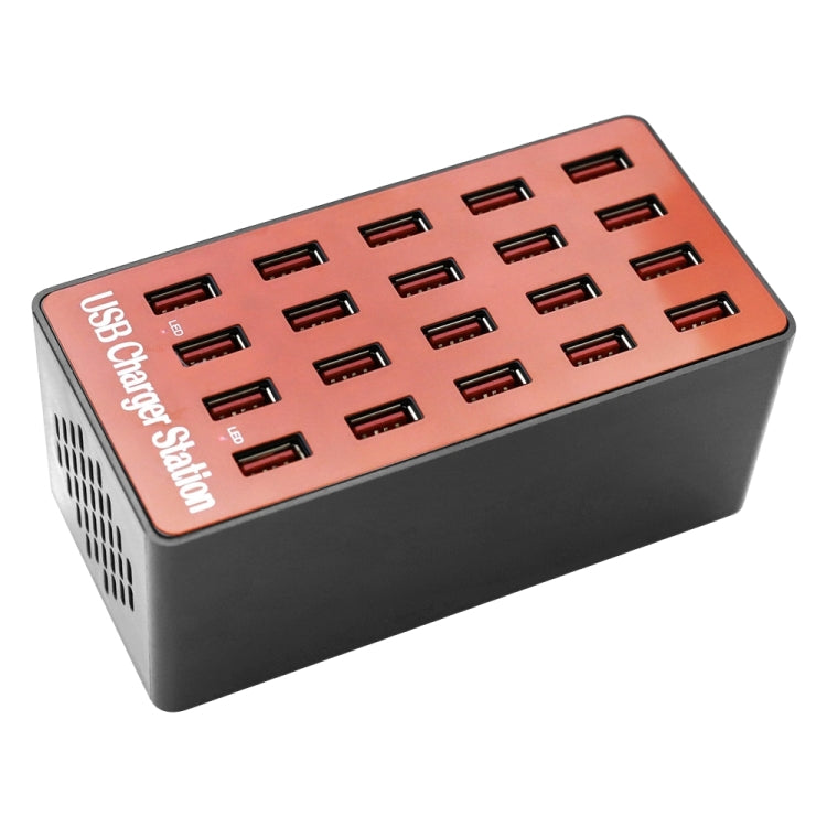 WLX-A5 90W 20 Ports USB Automatic Allocation Smart Charging Station with Indicator Light(UK Plug) - Multifunction Charger by buy2fix | Online Shopping UK | buy2fix