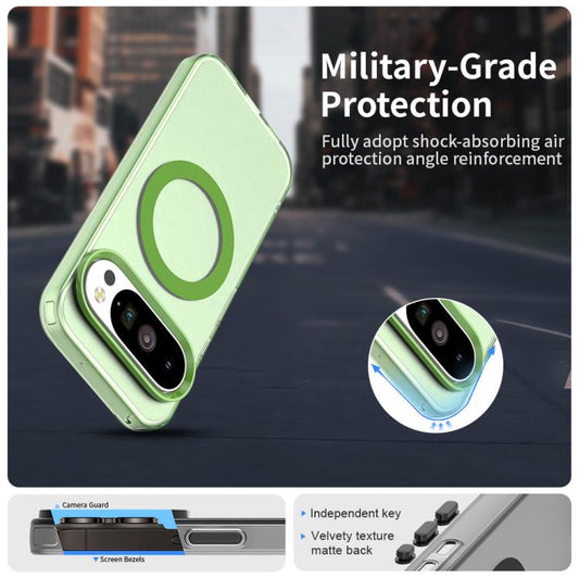 For Google Pixel 10 Pro XL Candy Magsafe PC Hybrid TPU Phone Case(Green) - Google Cases by buy2fix | Online Shopping UK | buy2fix