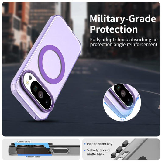 For Google Pixel 10 Pro XL Candy Magsafe PC Hybrid TPU Phone Case(Purple) - Google Cases by buy2fix | Online Shopping UK | buy2fix