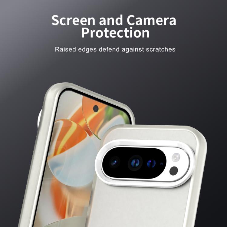 For Google Pixel 10 Pro XL Candy PC Hybrid TPU Shockproof Phone Case(White) - Google Cases by buy2fix | Online Shopping UK | buy2fix