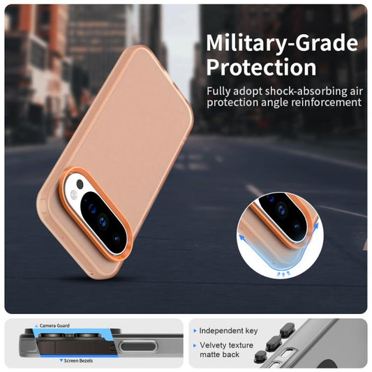 For Google Pixel 10 Pro XL Candy PC Hybrid TPU Shockproof Phone Case(Orange) - Google Cases by buy2fix | Online Shopping UK | buy2fix