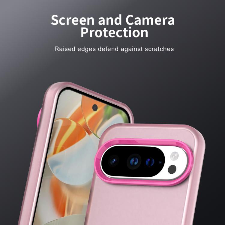 For Google Pixel 10 Pro XL Candy PC Hybrid TPU Shockproof Phone Case(Red) - Google Cases by buy2fix | Online Shopping UK | buy2fix