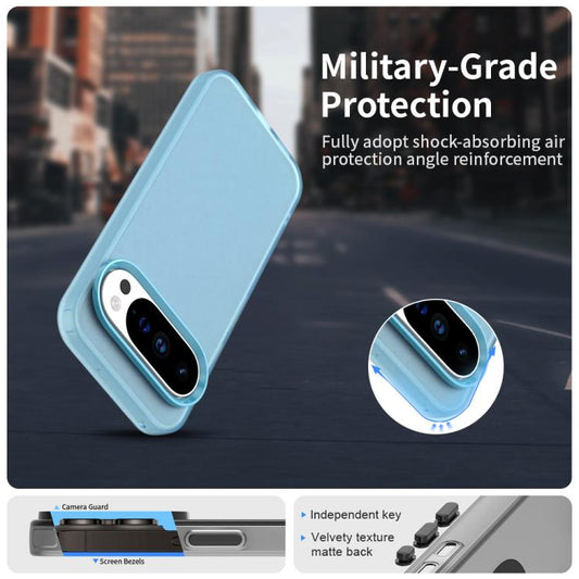 For Google Pixel 10 Pro XL Candy PC Hybrid TPU Shockproof Phone Case(Blue) - Google Cases by buy2fix | Online Shopping UK | buy2fix