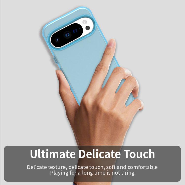 For Google Pixel 10 Pro XL Candy PC Hybrid TPU Shockproof Phone Case(Blue) - Google Cases by buy2fix | Online Shopping UK | buy2fix