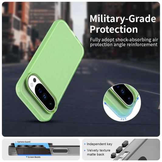 For Google Pixel 10 Pro XL Candy PC Hybrid TPU Shockproof Phone Case(Green) - Google Cases by buy2fix | Online Shopping UK | buy2fix