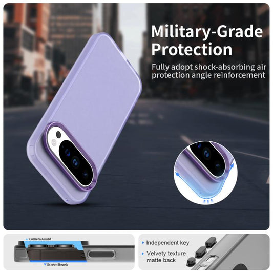 For Google Pixel 10 Pro XL Candy PC Hybrid TPU Shockproof Phone Case(Purple) - Google Cases by buy2fix | Online Shopping UK | buy2fix