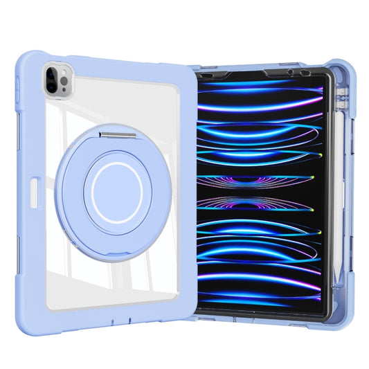 For iPad Pro 11 2022 / Air 10.9 2022 Crystal Armor PC Hybrid TPU Tablet Case with Pen Slot(Blue) - iPad Pro 11 (2022/2021) Cases by buy2fix | Online Shopping UK | buy2fix