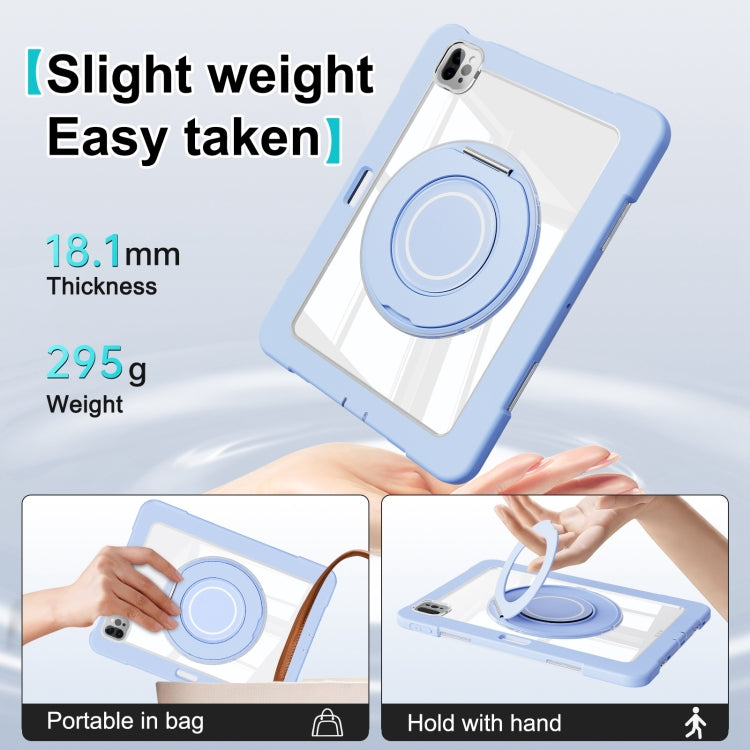 For iPad Pro 11 2022 / Air 10.9 2022 Crystal Armor PC Hybrid TPU Tablet Case with Pen Slot(Blue) - iPad Pro 11 (2022/2021) Cases by buy2fix | Online Shopping UK | buy2fix