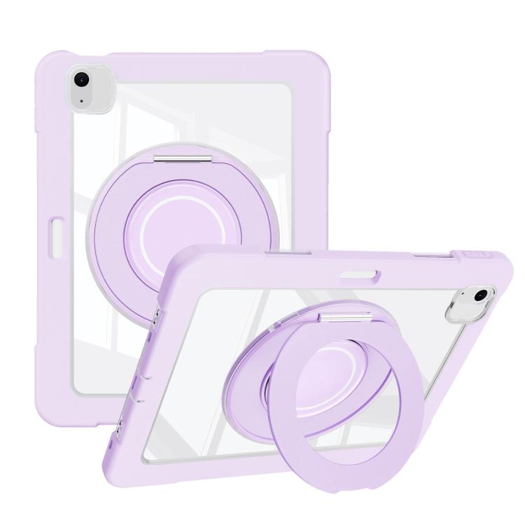 For iPad Air 13 2025 / 2024 Crystal Armor PC Hybrid TPU Tablet Case with Pen Slot(Purple) - iPad Pro 12.9 (2022/2021) Cases by buy2fix | Online Shopping UK | buy2fix