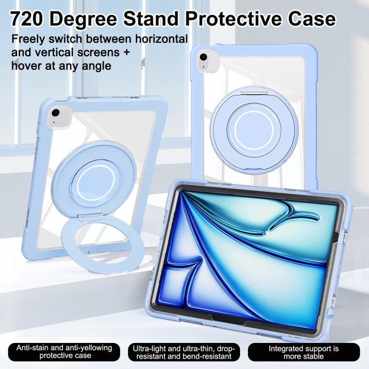 For iPad Air 11 2025 / 2024 / 10.9 2022 Crystal Armor PC Hybrid TPU Tablet Case(Blue) - iPad Air 11 2025 / 2024 Cases by buy2fix | Online Shopping UK | buy2fix