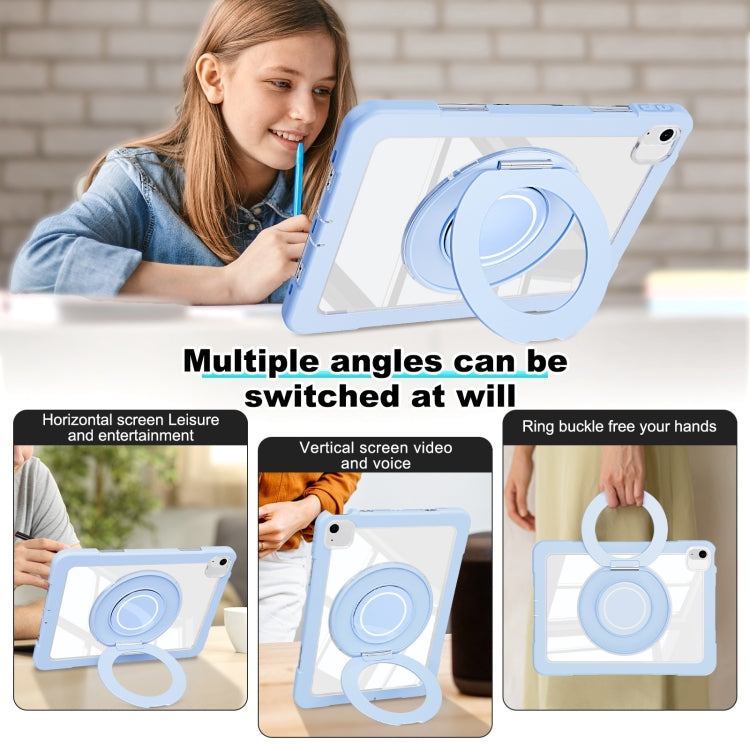 For iPad Air 11 2025 / 2024 / 10.9 2022 Crystal Armor PC Hybrid TPU Tablet Case(Blue) - iPad Air 11 2025 / 2024 Cases by buy2fix | Online Shopping UK | buy2fix
