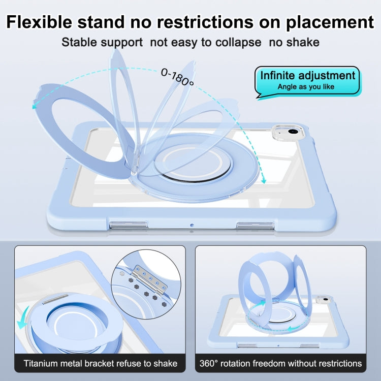 For iPad Air 11 2025 / 2024 / 10.9 2022 Crystal Armor PC Hybrid TPU Tablet Case(Blue) - iPad Air 11 2025 / 2024 Cases by buy2fix | Online Shopping UK | buy2fix