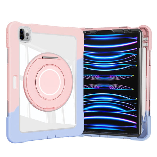 For iPad Pro 11 2022 / 2021 / 2020 Crystal Armor PC Hybrid TPU Tablet Case(Blue Pink) - iPad Pro 11 (2022/2021) Cases by buy2fix | Online Shopping UK | buy2fix