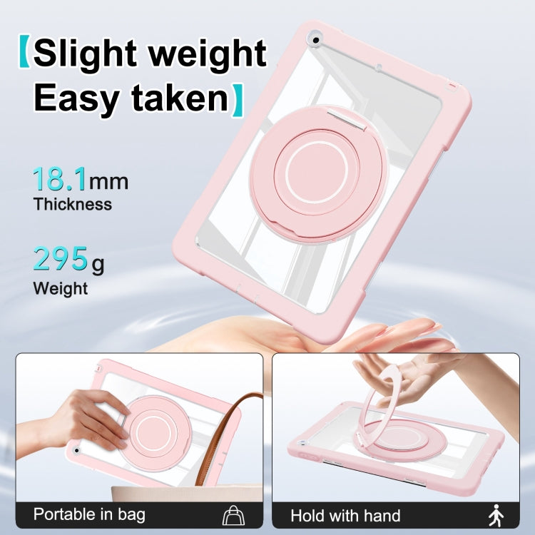 For iPad 10.2 2021 / 2020 / 2019 Crystal Armor PC Hybrid TPU Tablet Case(Pink) - iPad 10.2 Cases by buy2fix | Online Shopping UK | buy2fix