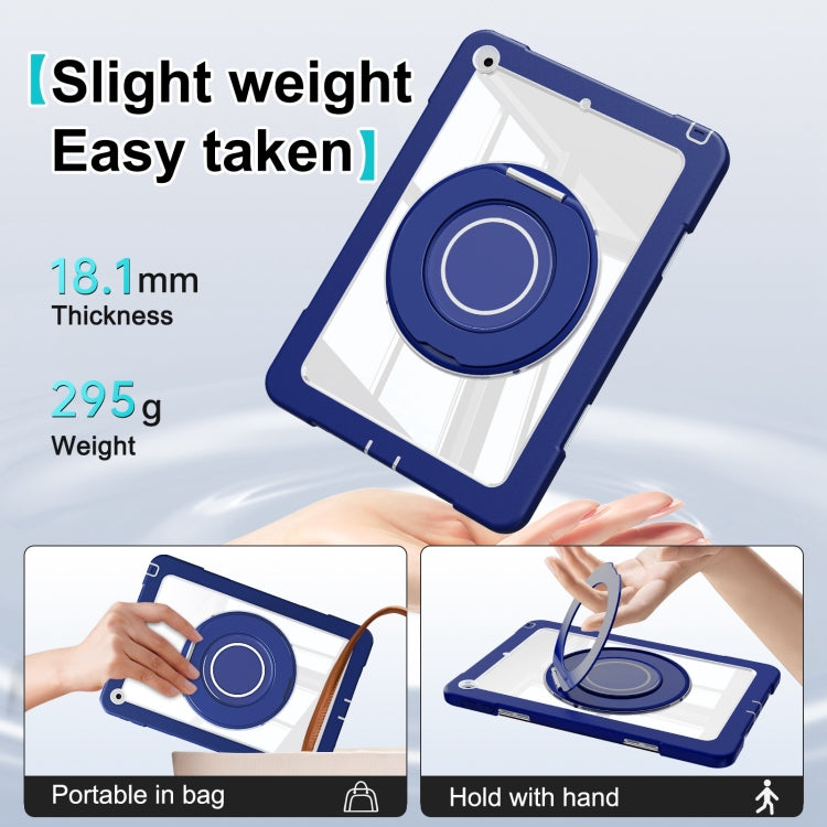 For iPad 10.2 2021 / 2020 / 2019 Crystal Armor PC Hybrid TPU Tablet Case(Dark Blue) - iPad 10.2 Cases by buy2fix | Online Shopping UK | buy2fix